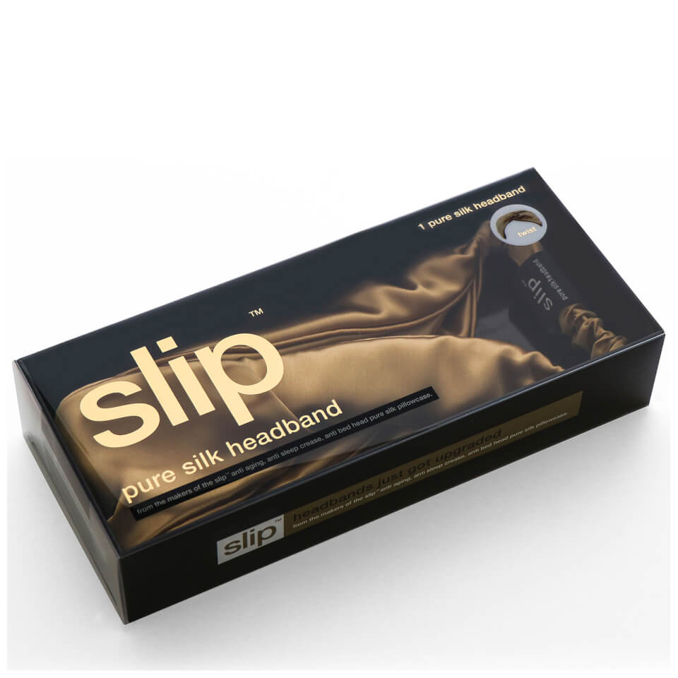 Slip Silk Twist Headband - Gold