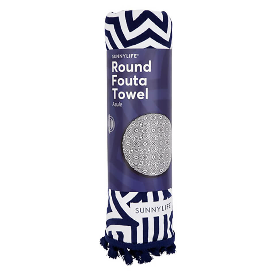 Sunnylife Round Fouta Towel - Azule