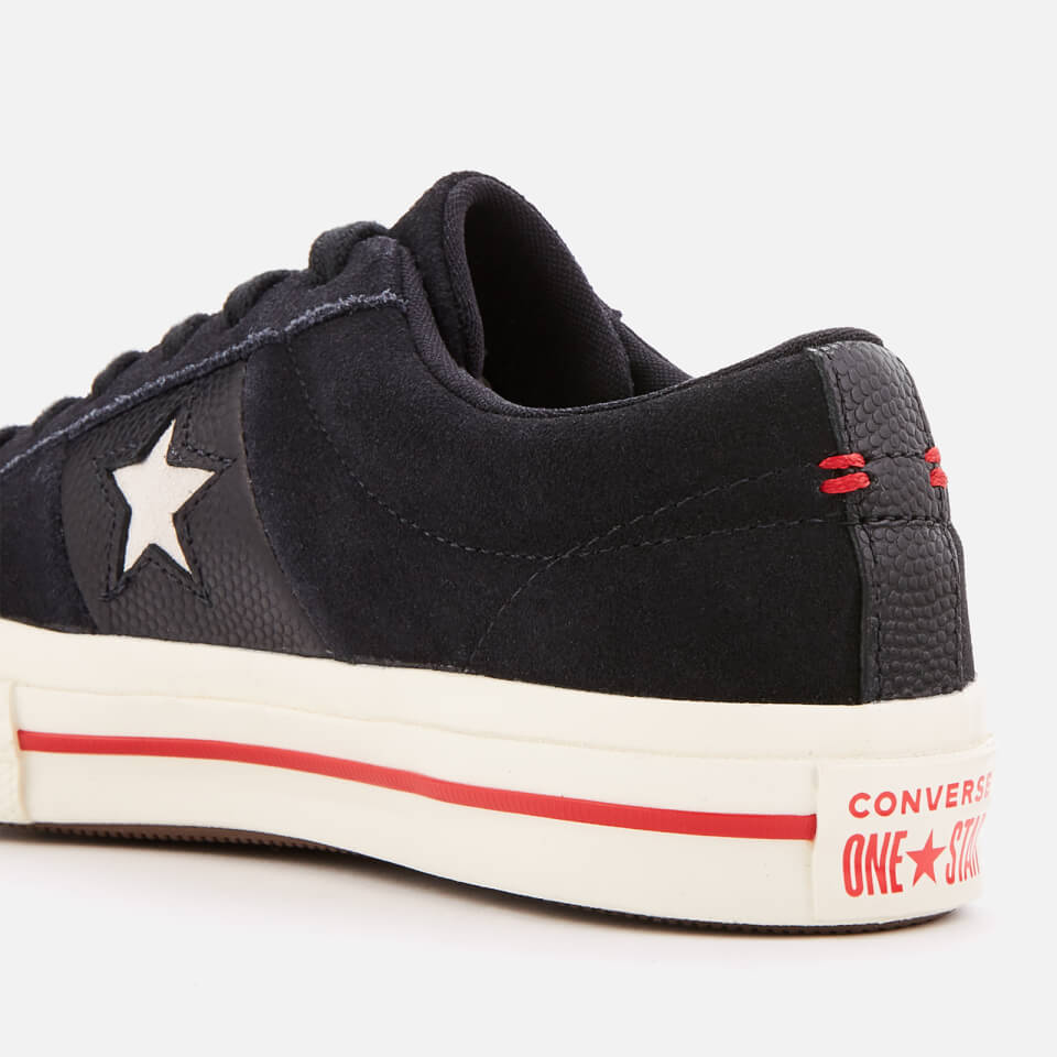 Converse Women s One Star Ox Trainers Black Enamel Red Egret UK 3 Allsole