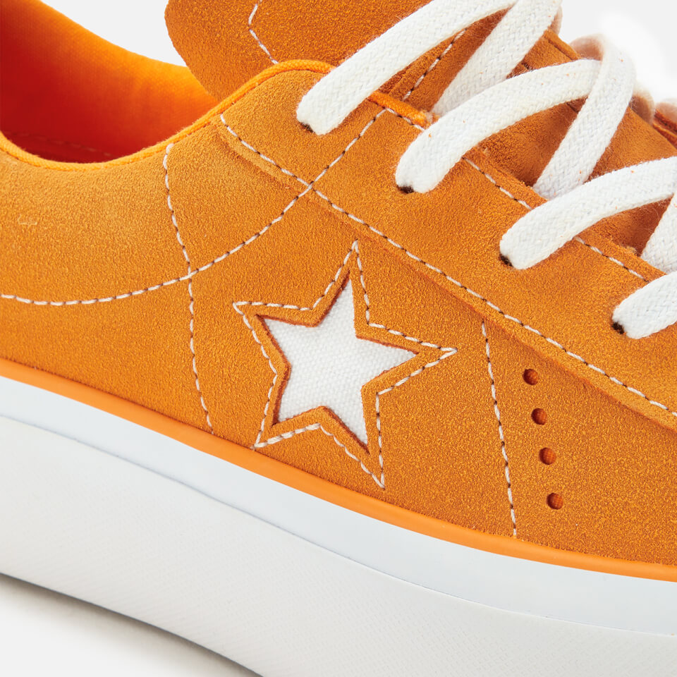 Converse Women s One Star Platform Ox Trainers Field Orange White