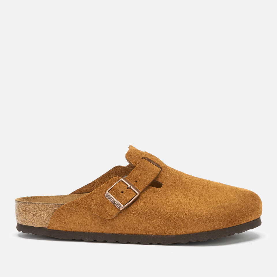 Birkenstock Men's Boston Suede Mules - Mink | FREE UK Delivery | Allsole