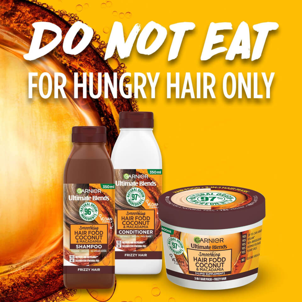 Garnier Ultimate Blends Hair Food Coconut Oil 3-in-1 Frizzy Hair Mask Treatment 390ml