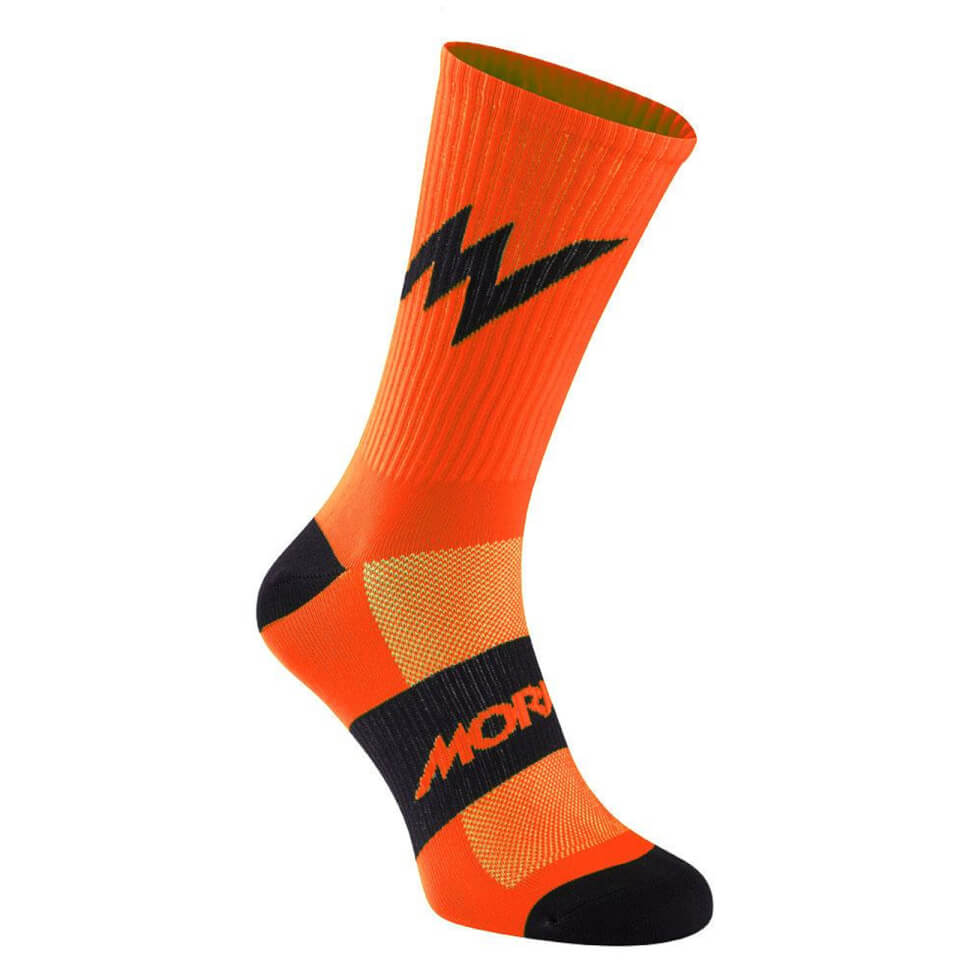 Morvelo Series Emblem Socks - Orange - S/M