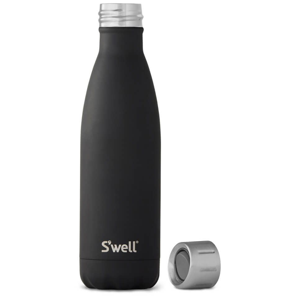 S'well Solid Black Sport Water Bottle 500ml