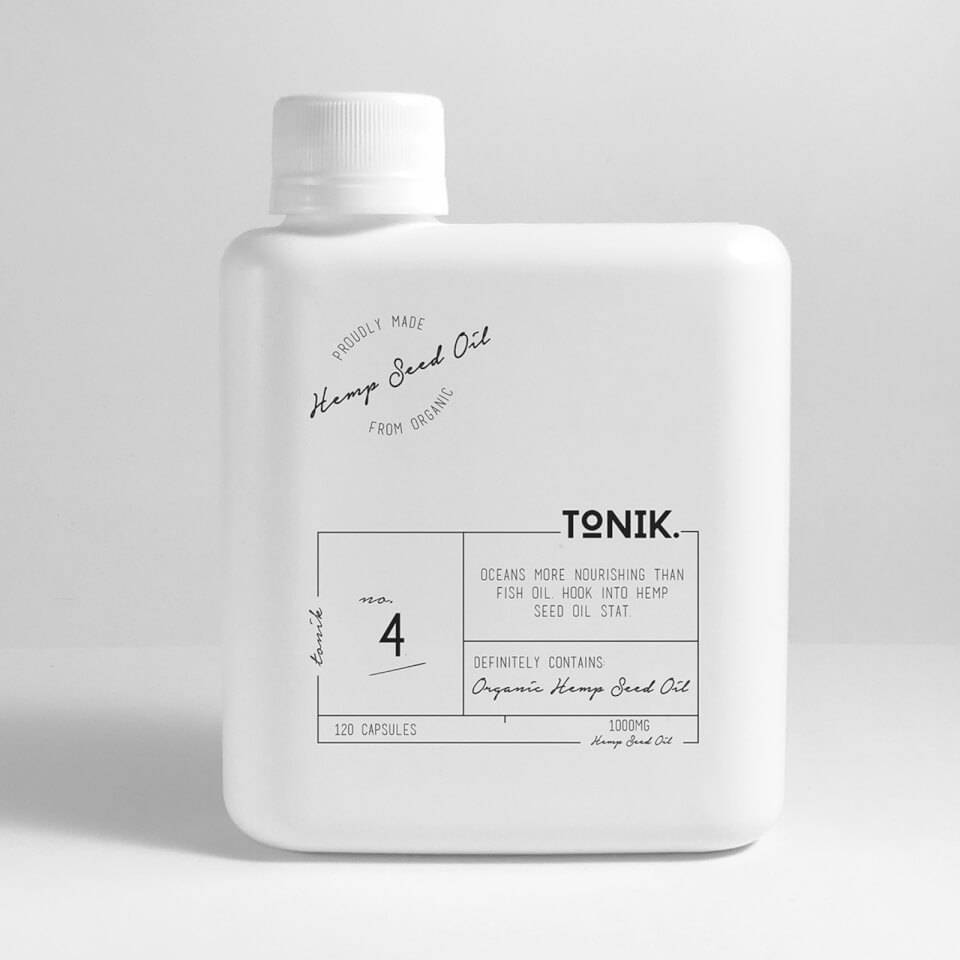 THE TONIK Organic Hemp Seed Oil Capsules