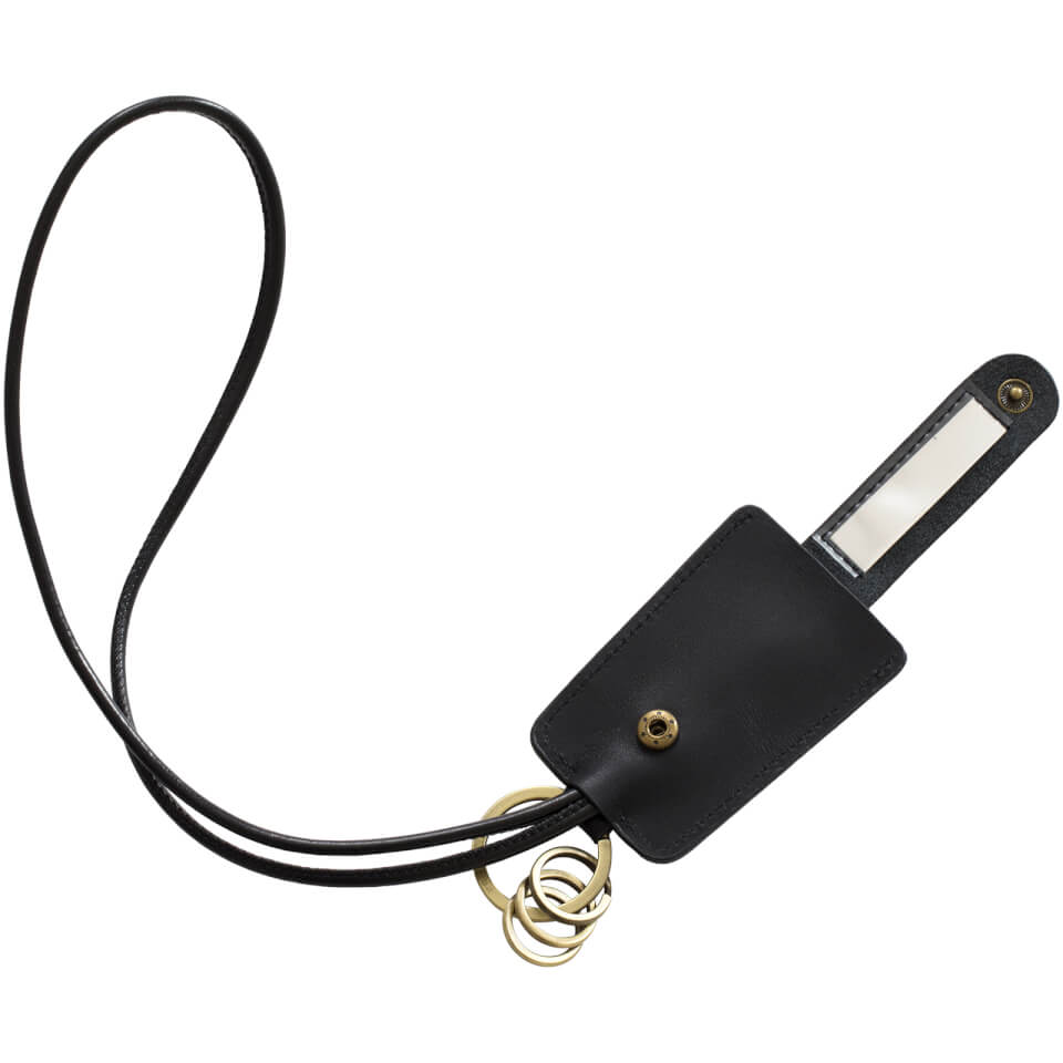 Kreafunk cCHAIN Leather Keyhanger and Charging Cable - Black