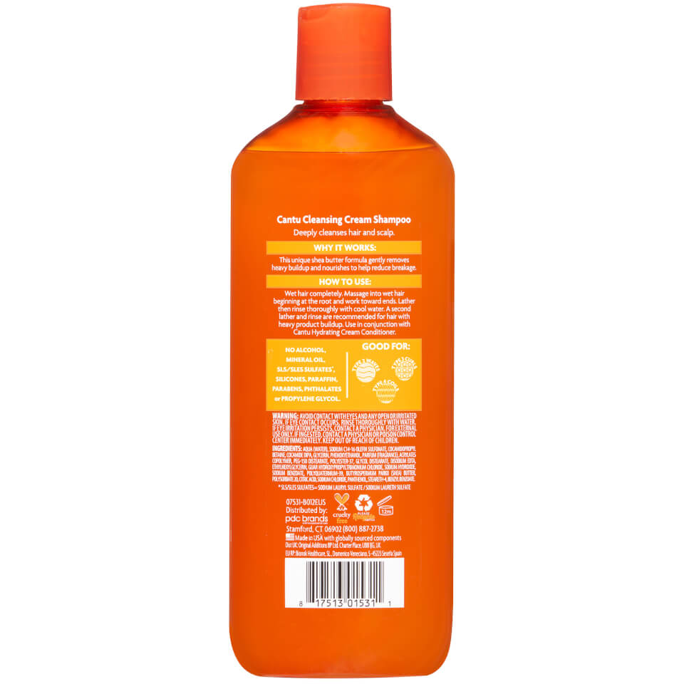 Cantu Shea Butter for Natural Hair Sulfate-Free Cleansing Cream Shampoo 400ml
