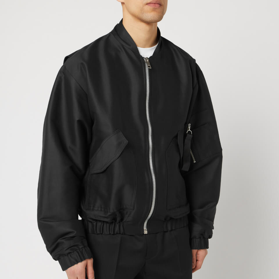 卸売 Matthew Miller Men's MM2 Wool Bomber Jacket - Black | Coggles ジャケット・アウター
