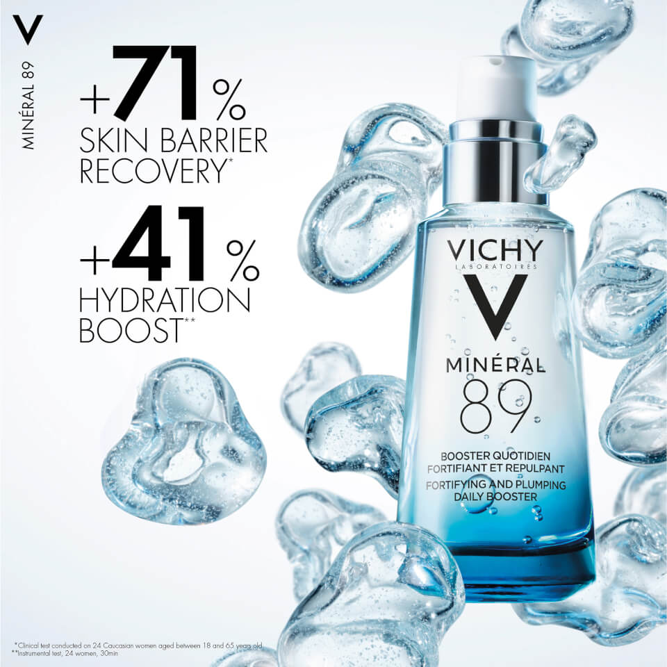 VICHY Minéral 89 Hyaluronic Acid Hydrating Serum - Hypoallergenic, for All Skin Types 75ml