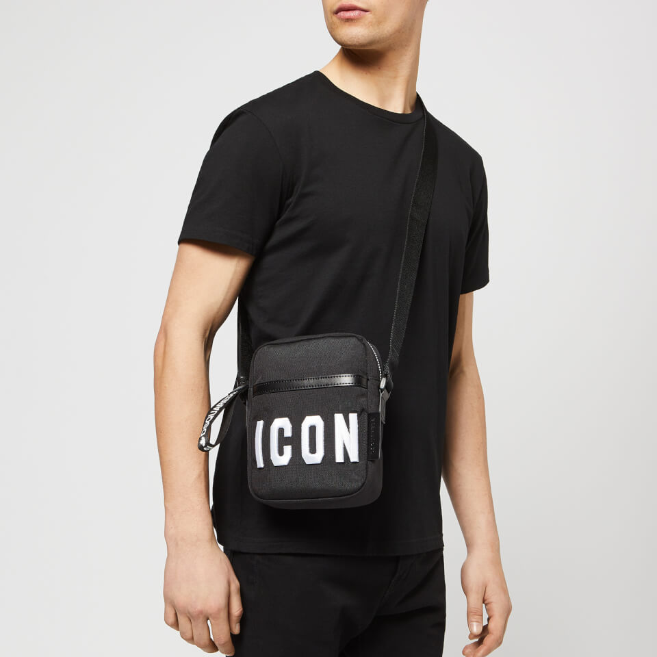 Dsquared2 Men's Icon Cross Body Bag - Black/White | Coggles
