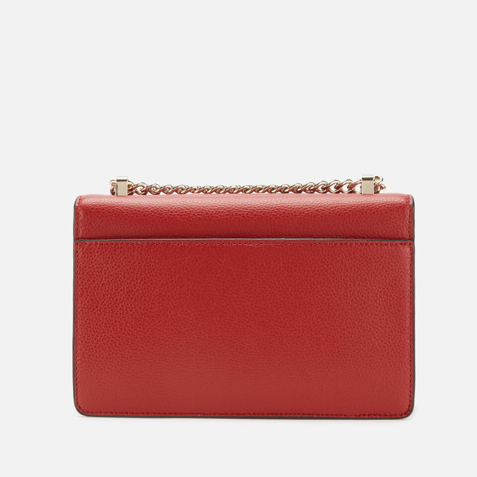 DKNY+Elissa+Pebbled+Charm+Mini+Crossbody+Bag+Red for sale online