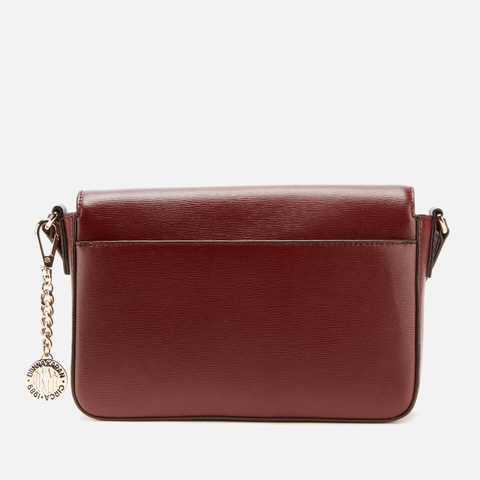 DKNY Women's Bryant Medium Flap Cross Body Bag Sutton - Blood Red