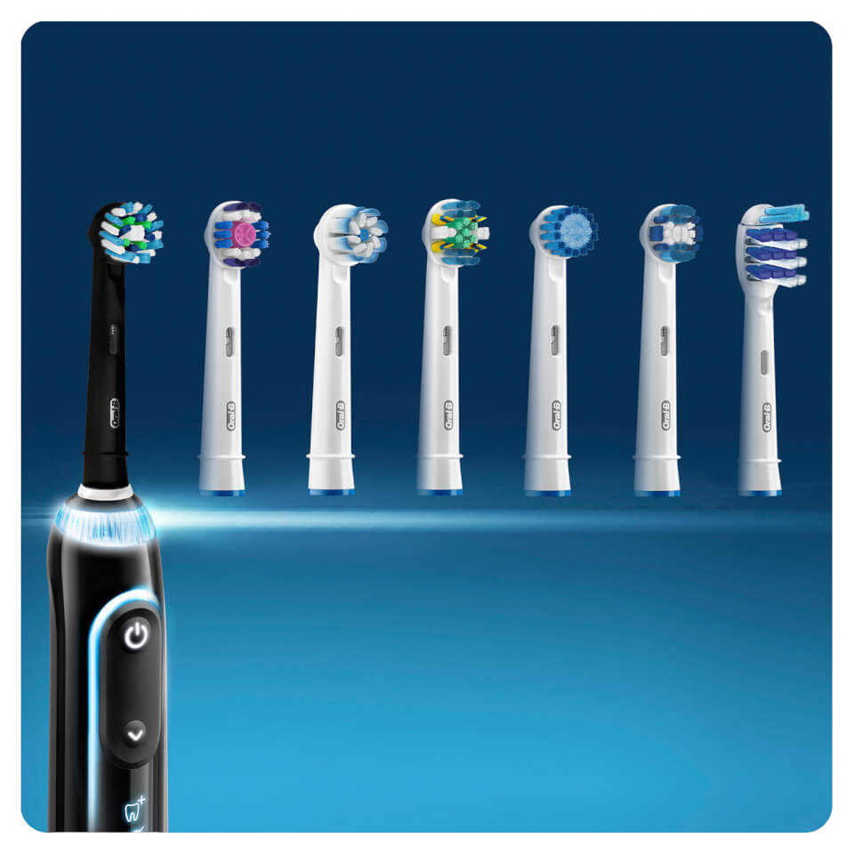 Oral B CrossAction Replacement Electric Toothbrush Heads - Black Edition (Pack of 4)