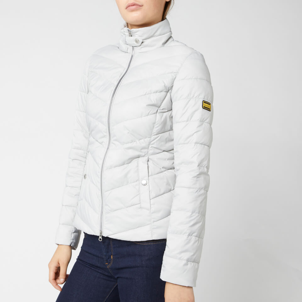Barbour International Women s Aubern Quilt Jacket Ice White Coggles