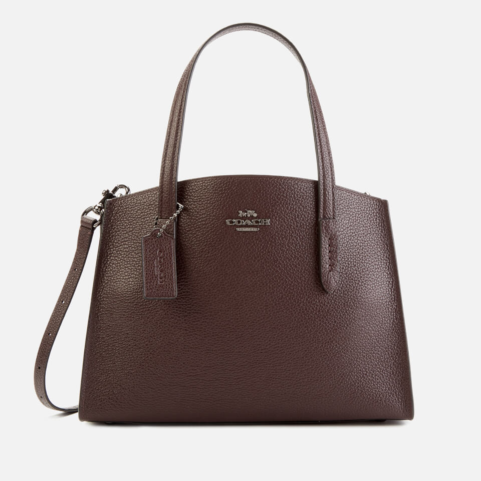 Coach Women's Polished Pebble Leather Charlie 28 Carryall Bag - Oxblood