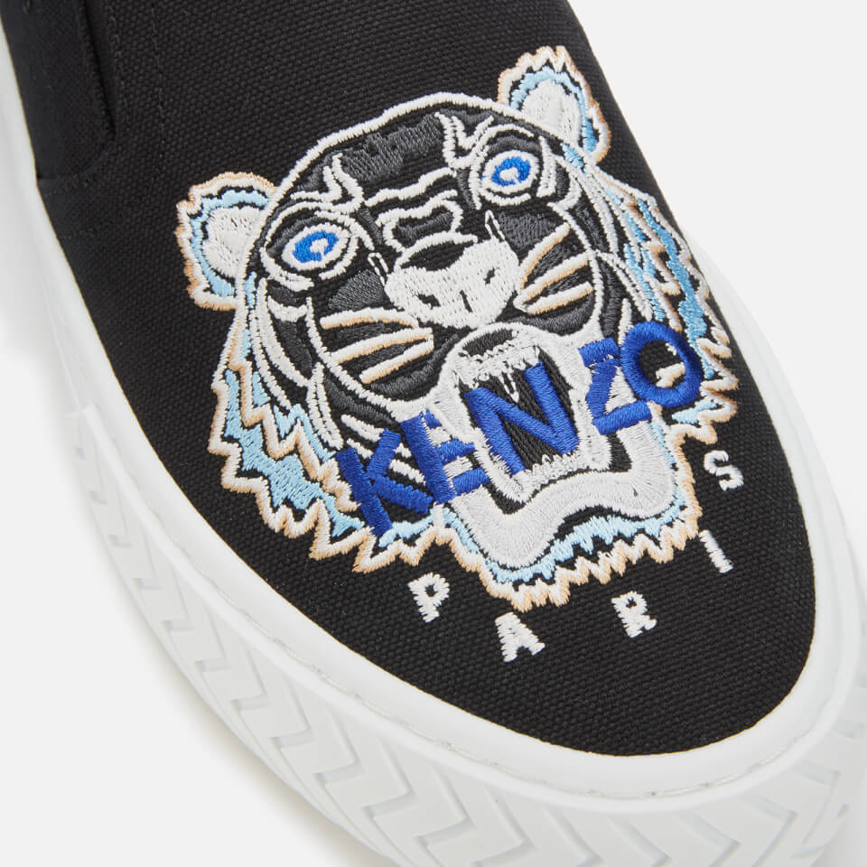 KENZO Men s K Skate Tiger Head Slip On Trainers Black Coggles