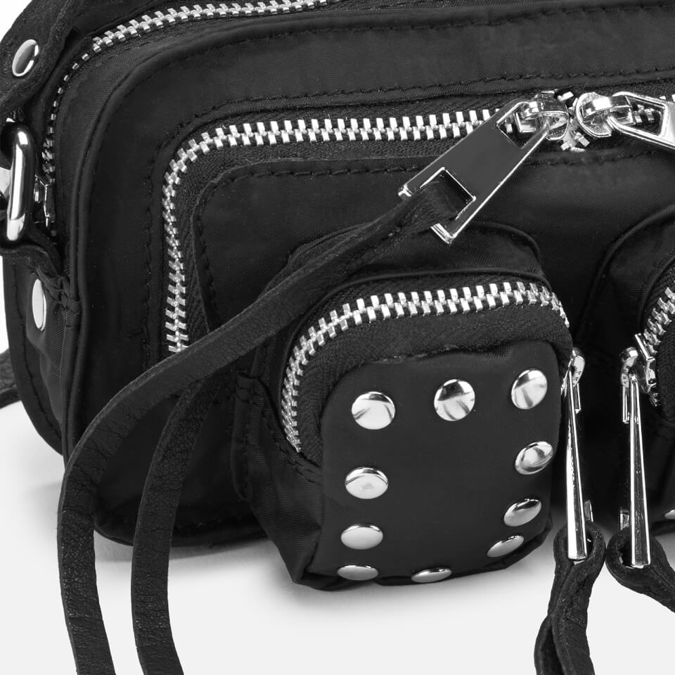 Núnoo Women's Helena Sport/Leather Cross Body Bag - Black