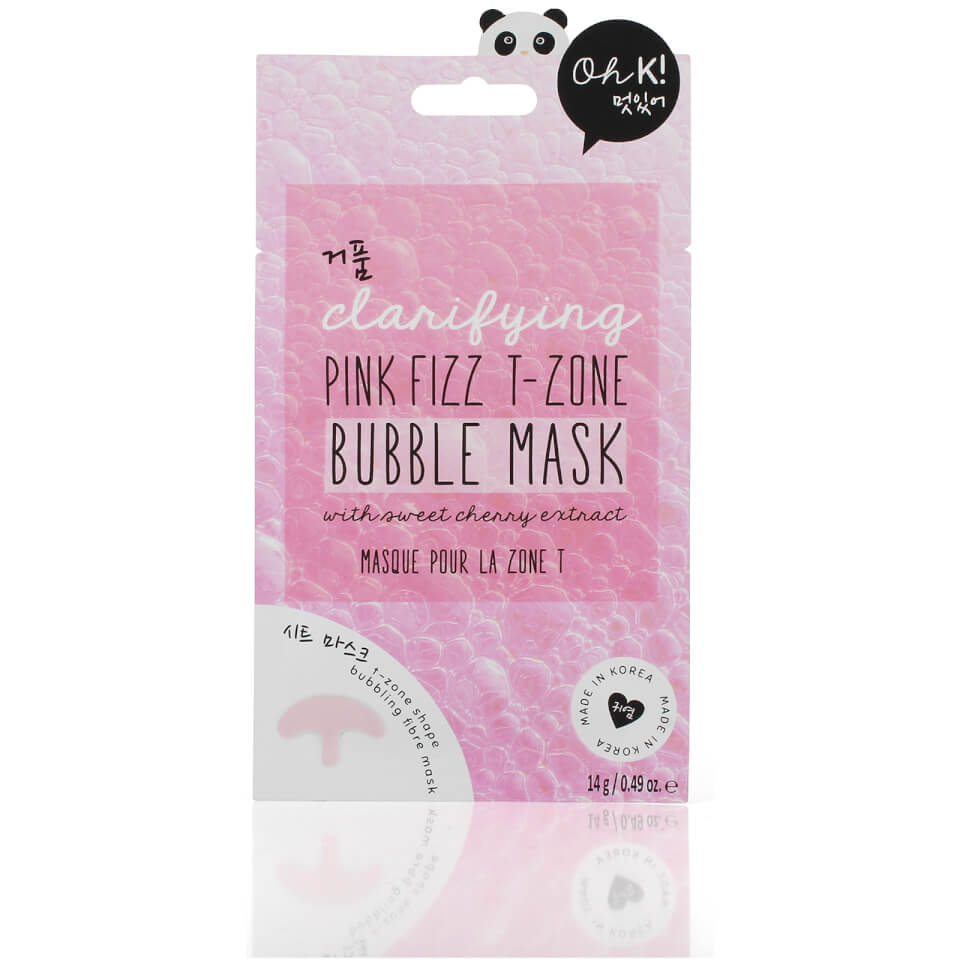 Oh K! Pink Fizz T-Zone Bubble Mask 23ml