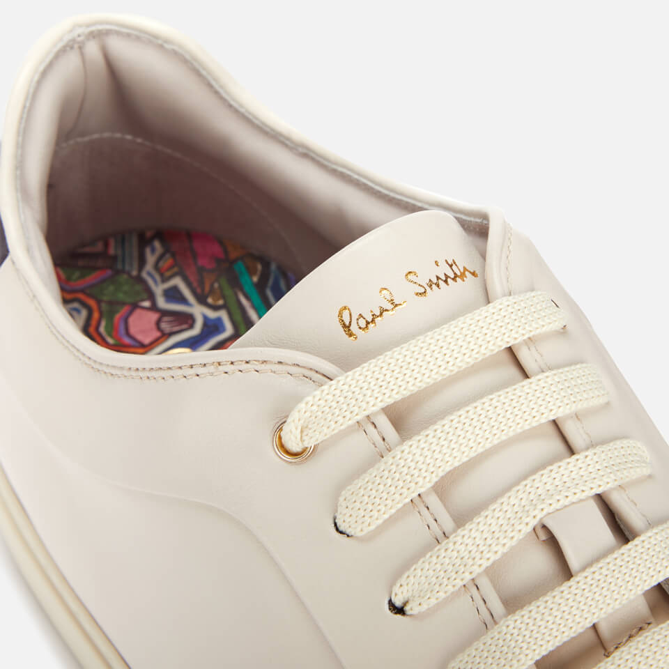 Paul Smith Basso Leather Trainers - Off White | Worldwide Delivery | Allsole