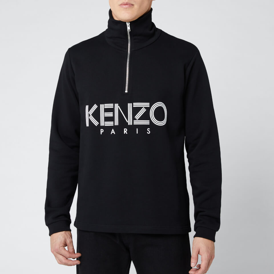 KENZO Men s Paris Half Zip Sweatshirt Black Coggles