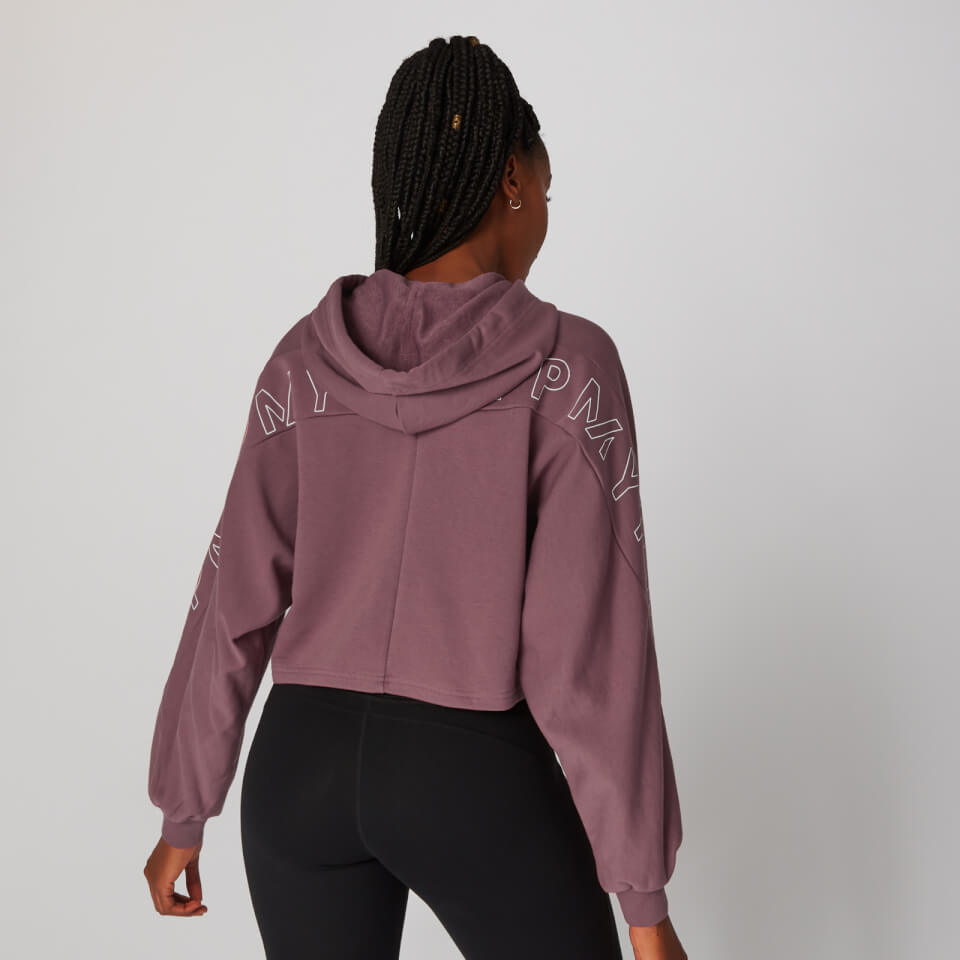 Icon Cropped Hoodie - Port