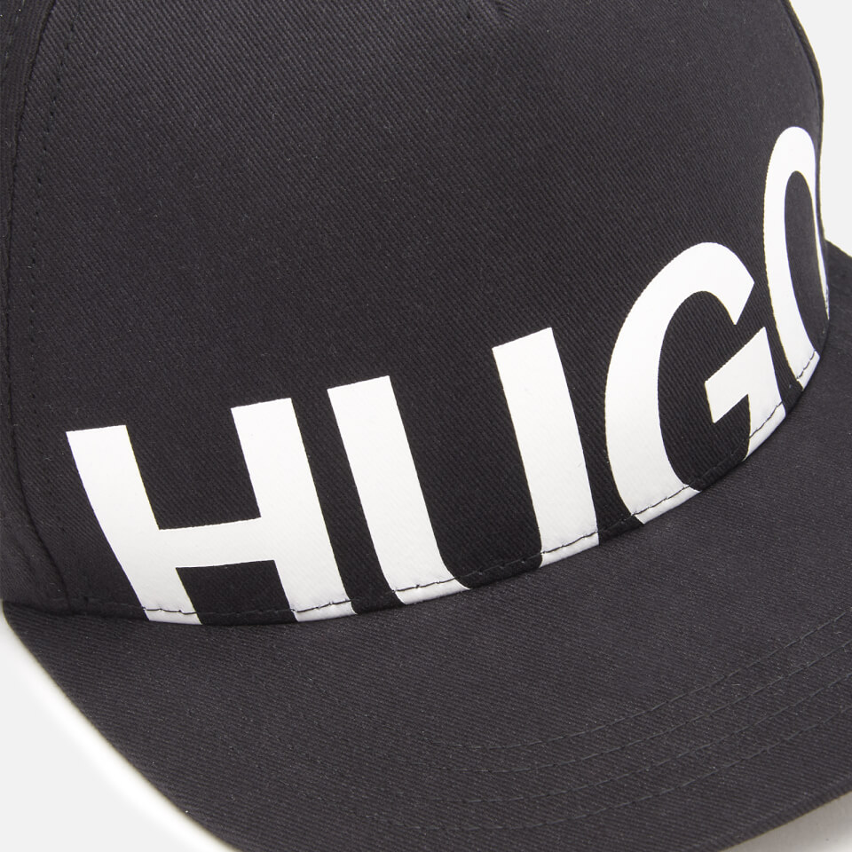 HUGO Men's Large Logo Cap - Black/White