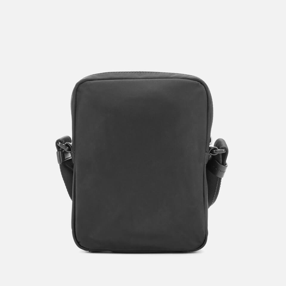 HUGO Men's Record Nylon Messenger Bag - Black