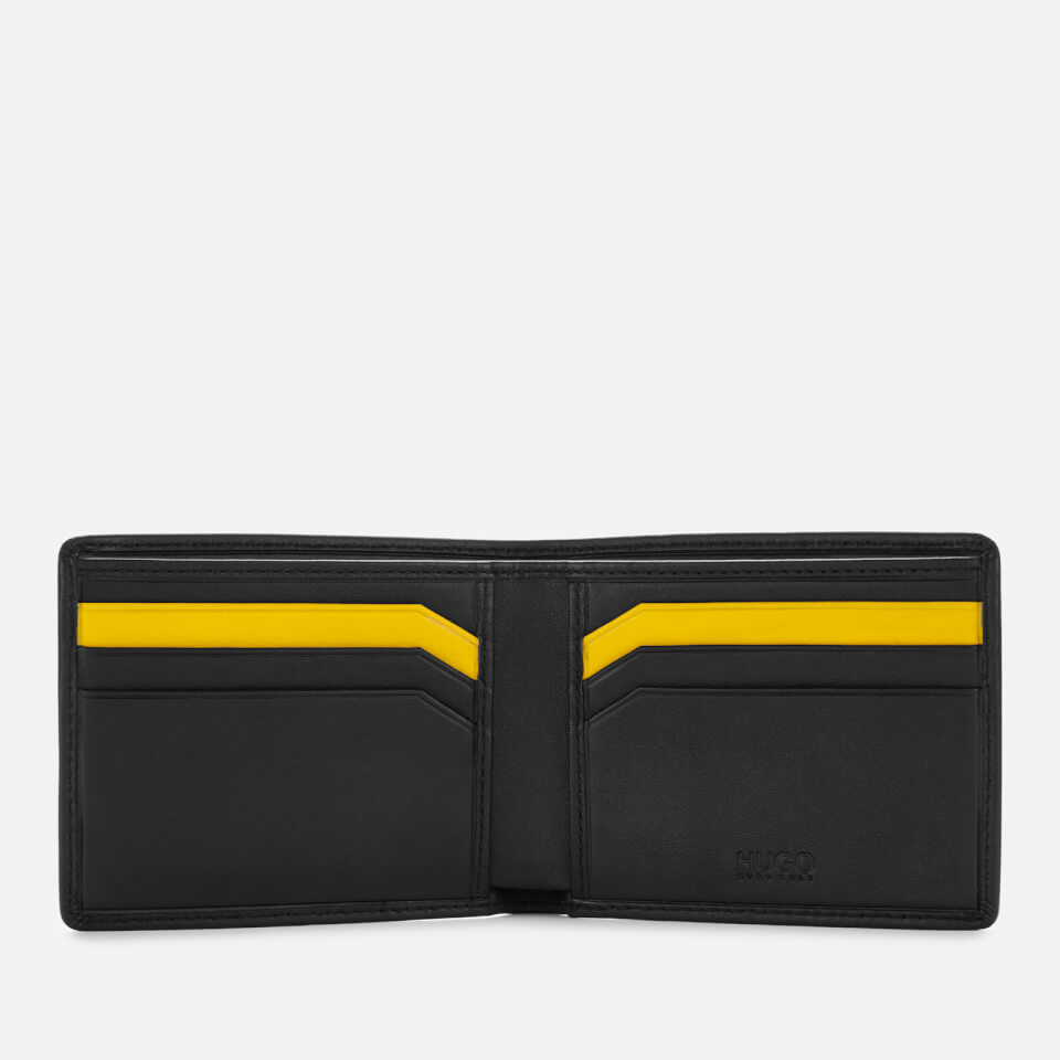 HUGO Men's Subway 6Cc Wallet - Black/Yellow