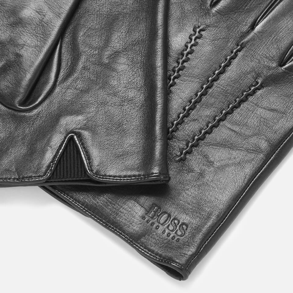 BOSS Men's Grifin Soft Waxed Nappa Gloves - Black