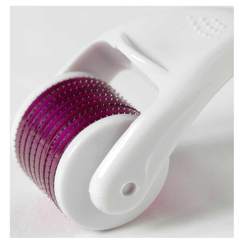Beauty ORA Facial Microneedle Roller System - Purple Head with White Handle