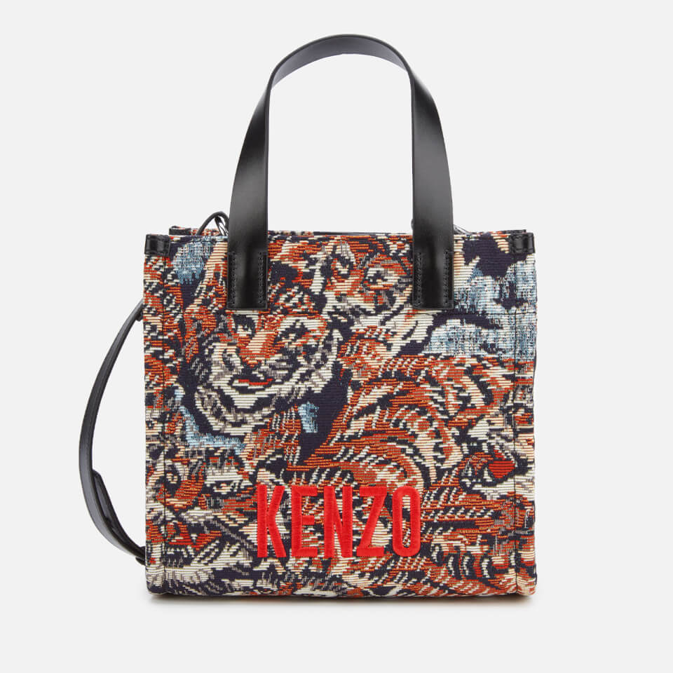 KENZO Women s Canvas Woven Flying Tiger Bag Multi