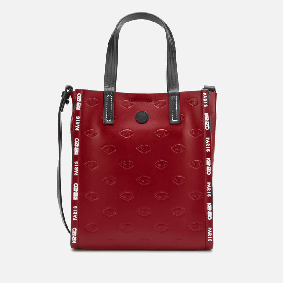 KENZO Women's Eye Allover Embossed Mini Tote Bag - Red