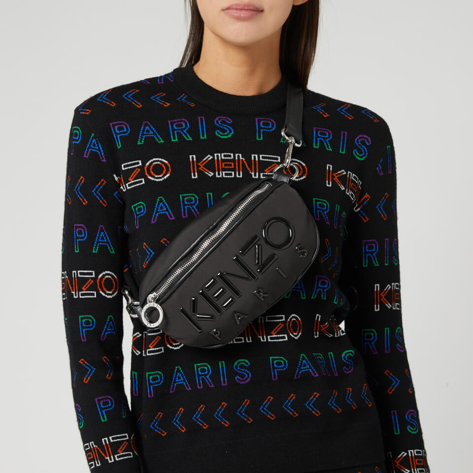 KENZO Women s Neoprene Logo Bum Bag Black