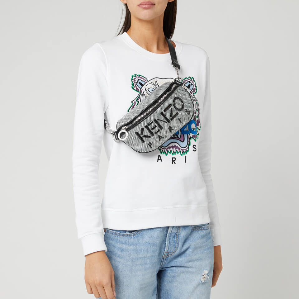 KENZO Women s Neoprene Logo Bum Bag Silver