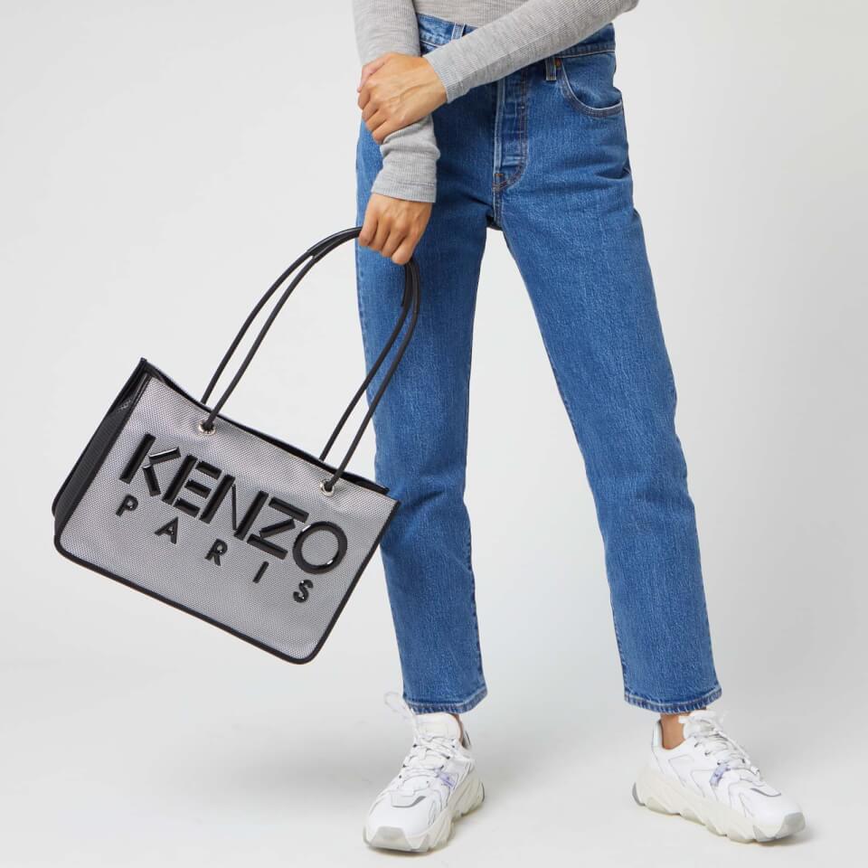 KENZO Women's Logo Tote Bag - Silver
