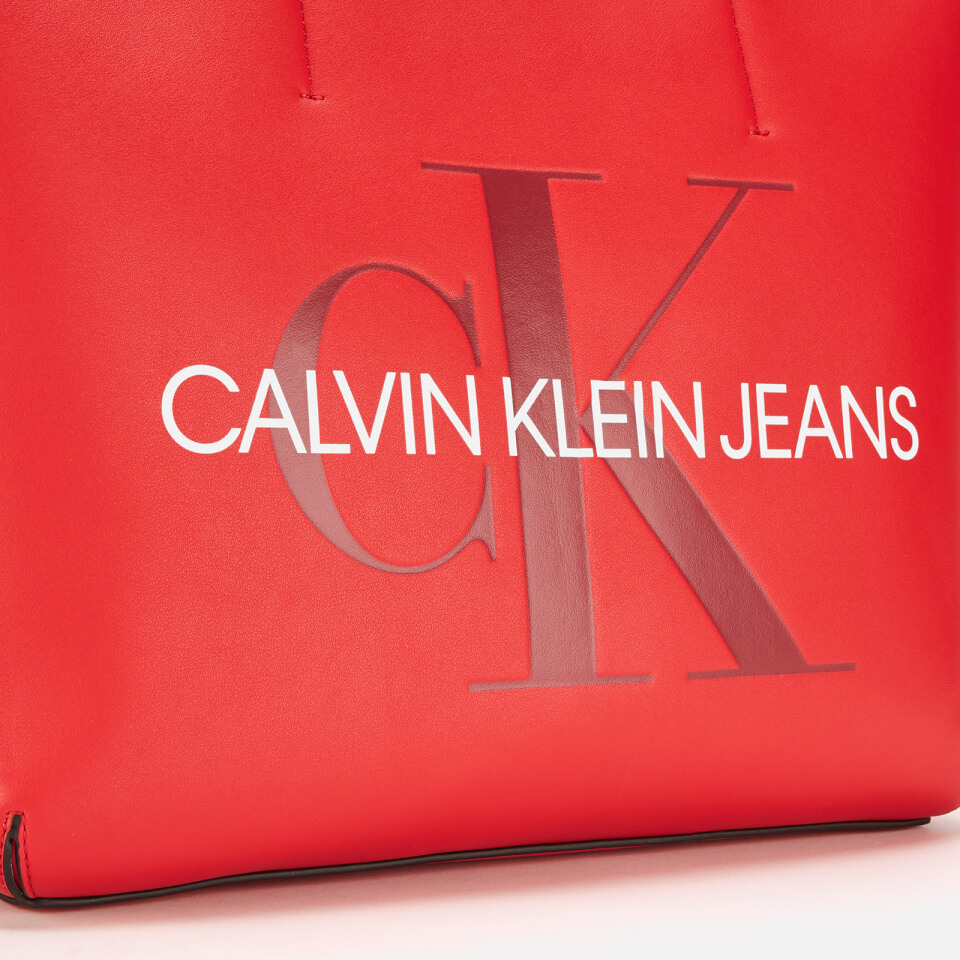 Calvin Klein Jeans Women's Monogram Tote Bag - Cherry