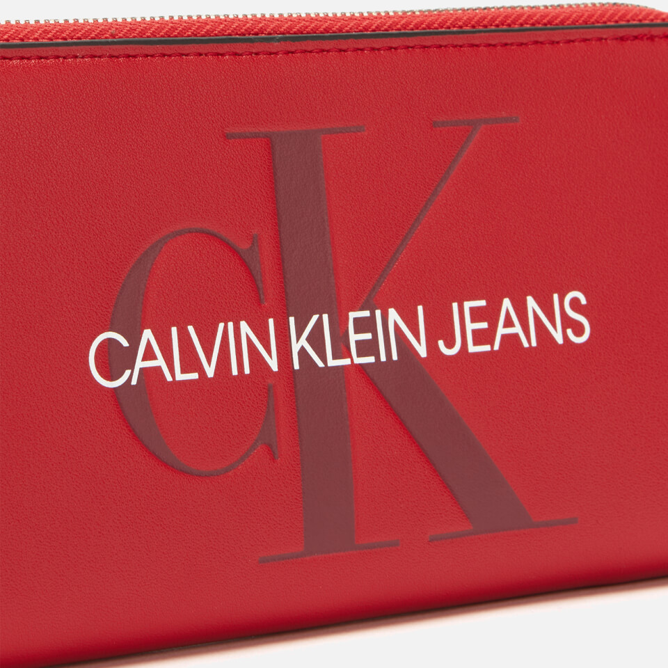 Calvin Klein Jeans Women's Large Ziparound Purse - Cherry