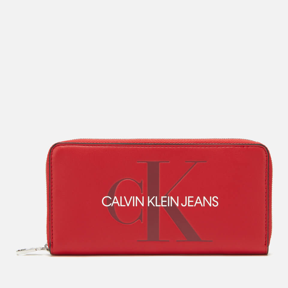 Calvin Klein Jeans Women's Large Ziparound Purse - Cherry