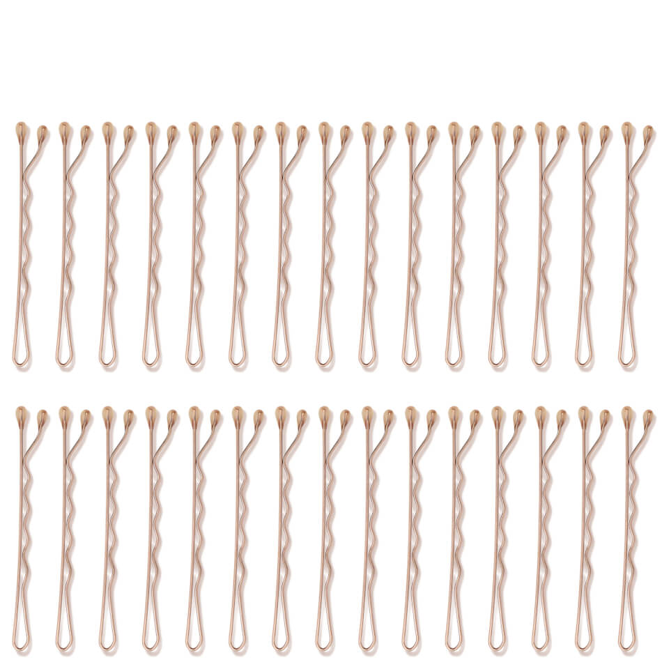 T3 Clip Kit with 4 Alligator Clips and 30 Rose Gold Bobby Pins