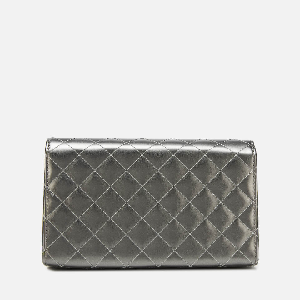 Love Moschino Women's Quilted Small Cross Body - Pewter