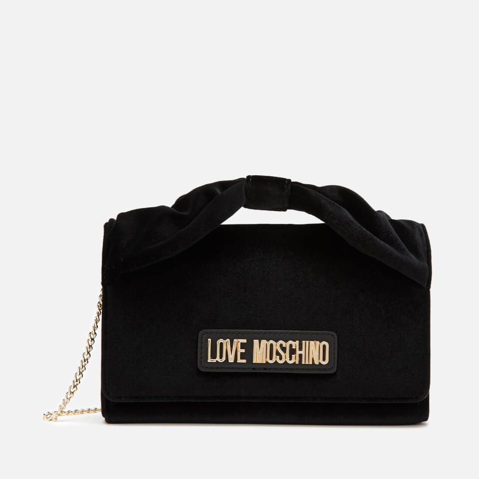 Lfs Velvet Women Handbag MOSOHINO Luxury Stripe Flap Chain Crossbody Bags