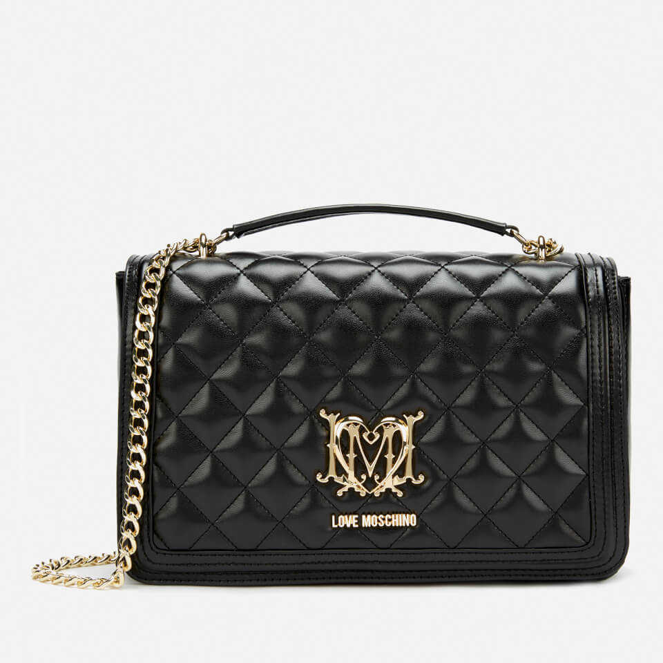 Love Moschino Women's Quilted Shoulder Bag - Black