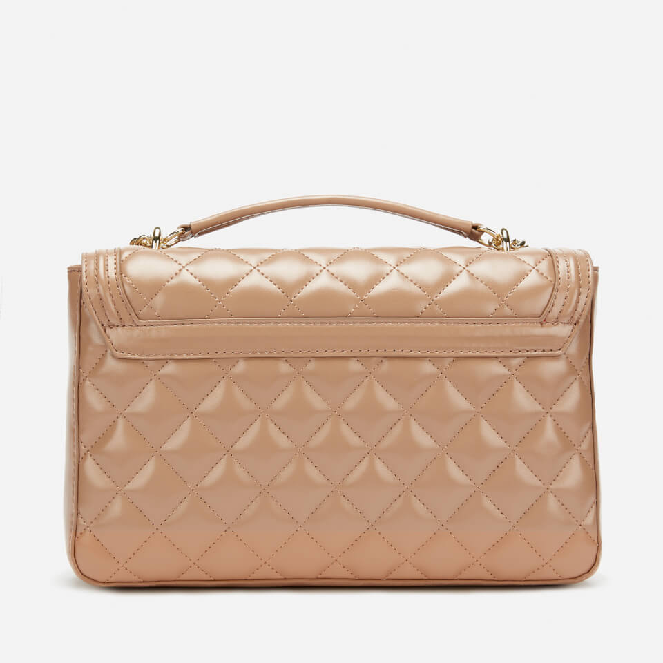 Love Moschino Women's Quilted Shoulder Bag - Camel