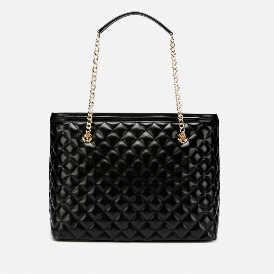 Love Moschino Women's Quilted Shopper Bag - Black