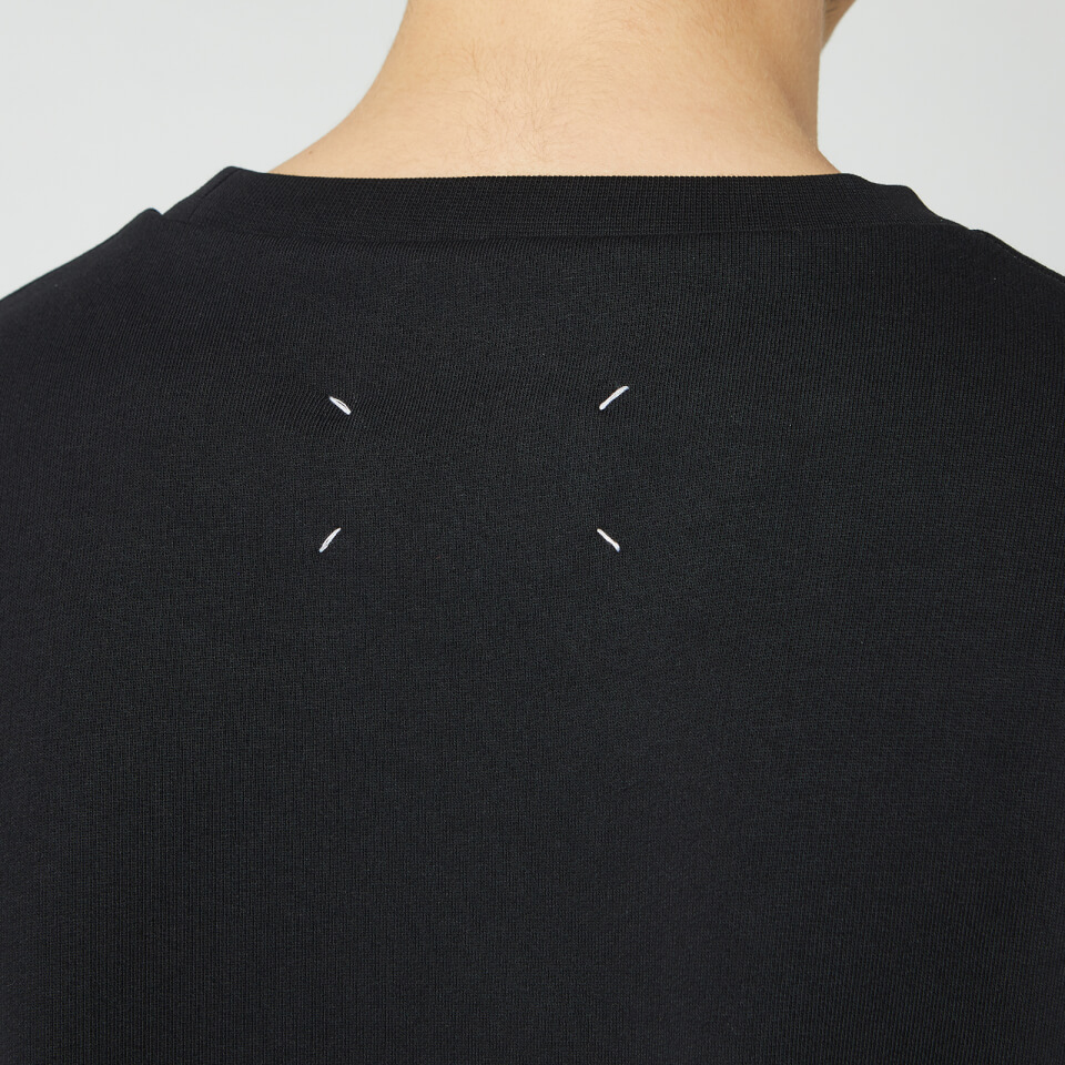 Maison Margiela Men's Elbow Patch Sweatshirt - Black - IT 46 Maison Margiela Men's Elbow Patch Sweatshirt - Black - IT 46