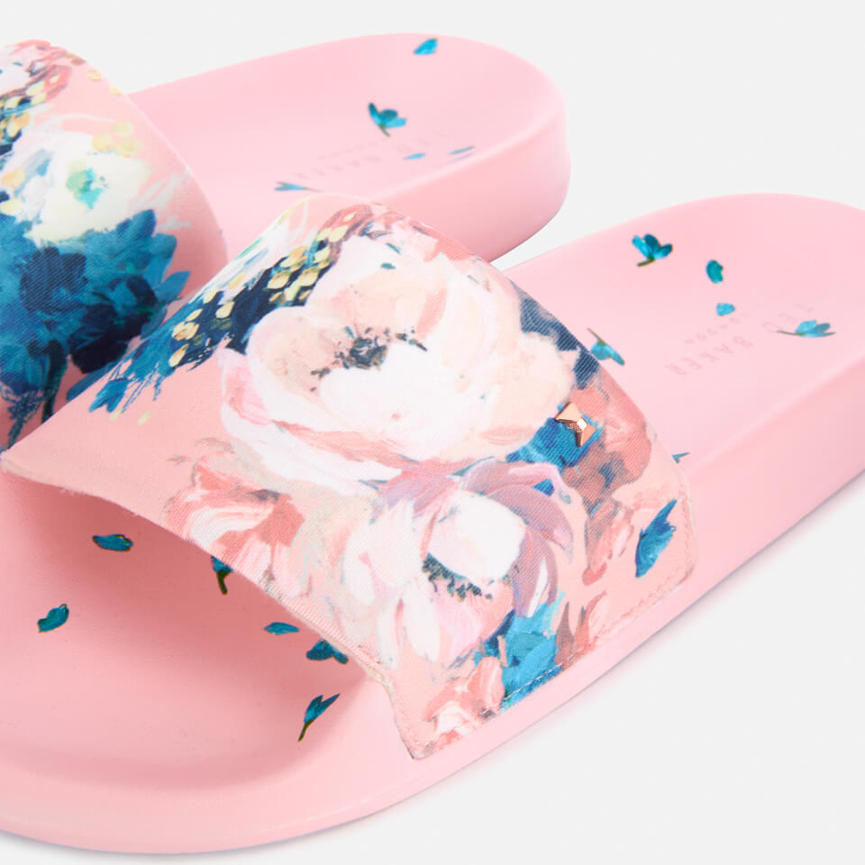 Ted Baker Women s Avelini Floral Slide Sandals Light Pink Allsole