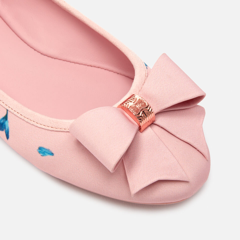 Ted Baker Women s Immep Floral Ballet Flats Light Pink Allsole