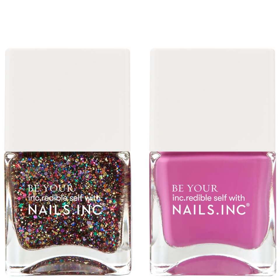 nails inc. My Favourite Colour is Rainbow Nail Varnish Duo 2 x 14ml