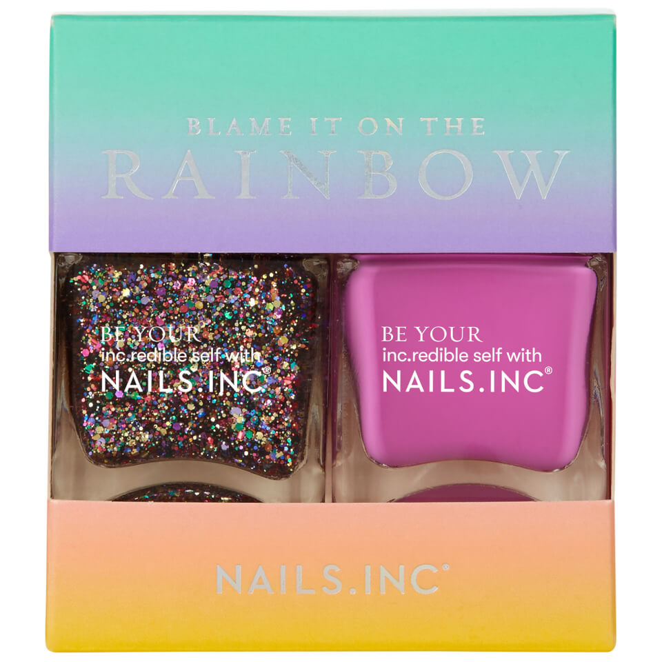nails inc. My Favourite Colour is Rainbow Nail Varnish Duo 2 x 14ml