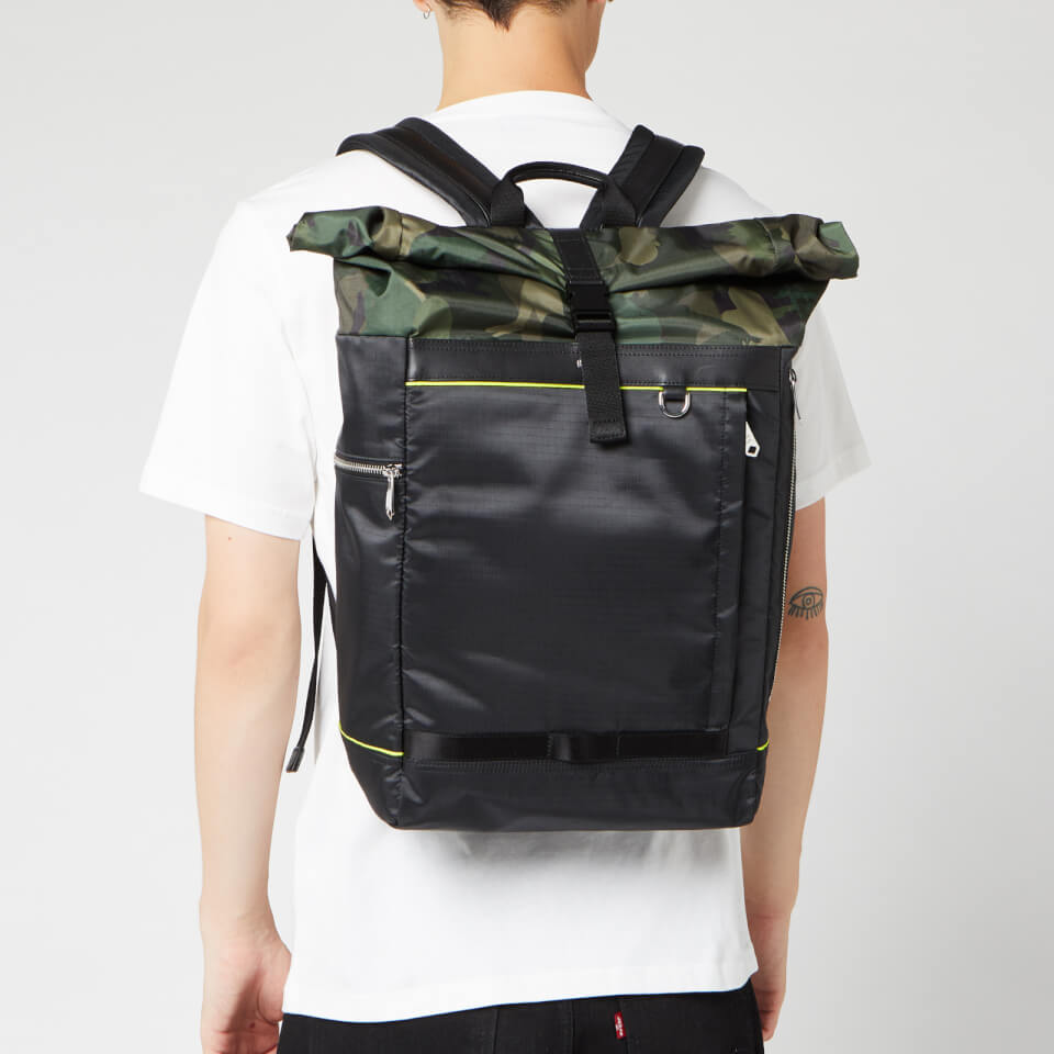 PS Paul Smith Men's Naked Lady Rolltop Backpack - Camo Green